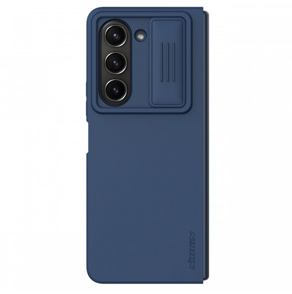 Nillkin CamShield Silikonfodral till Samsung Galaxy Z Fold 5 med kameraskydd - Mörkblå