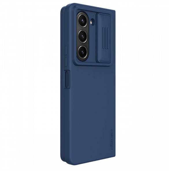 Nillkin CamShield Silikonfodral till Samsung Galaxy Z Fold 5 med kameraskydd - Mörkblå
