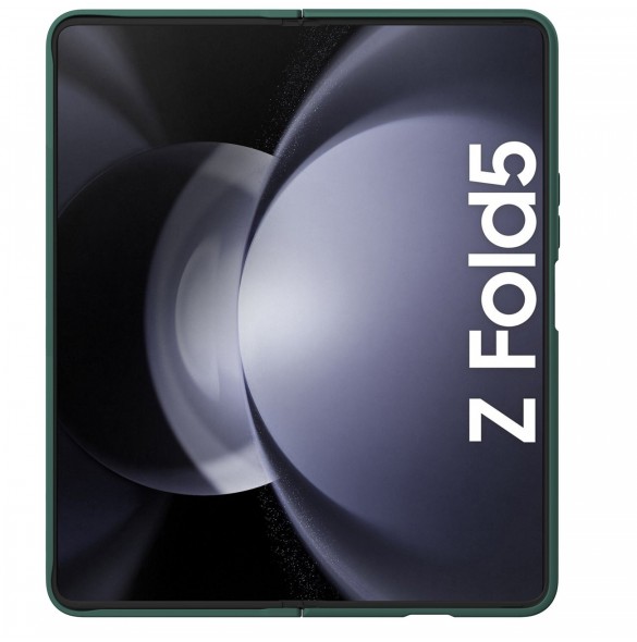 Nillkin CamShield Silikonfodral till Samsung Galaxy Z Fold 5 med kameraskydd - mörkgrön