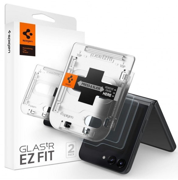 HÄRDAT GLAS Spigen GLAS.TR "EZ FIT" 2-PACK GALAXY Z Vik 5 CLEAR