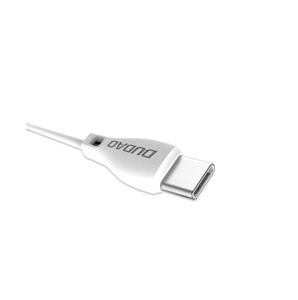 Dudao-kabel USB Typ C 2.1A 1m vit (L4T 1m vit)