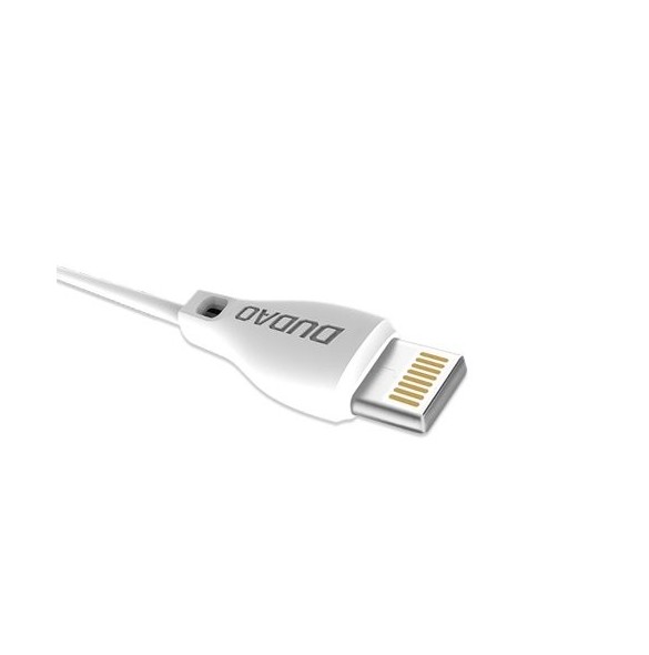 Dudao-kabel USB / Lightning-kabel 2,4A 1m vit (L4L 1m vit)
