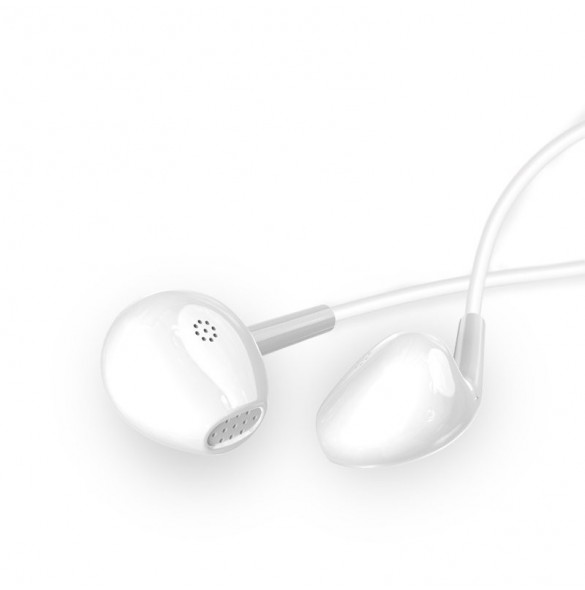 Dudao in-ear trådbunden minijack 3,5 mm headset vit (X10S vit)