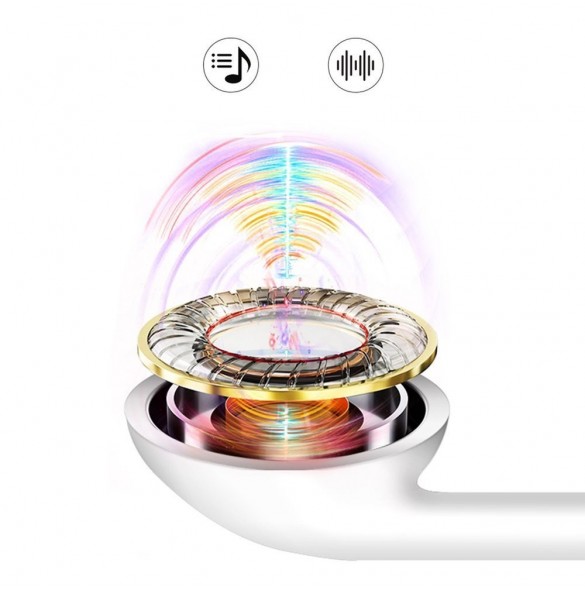 Dudao in-ear trådbunden minijack 3,5 mm headset vit (X10S vit)