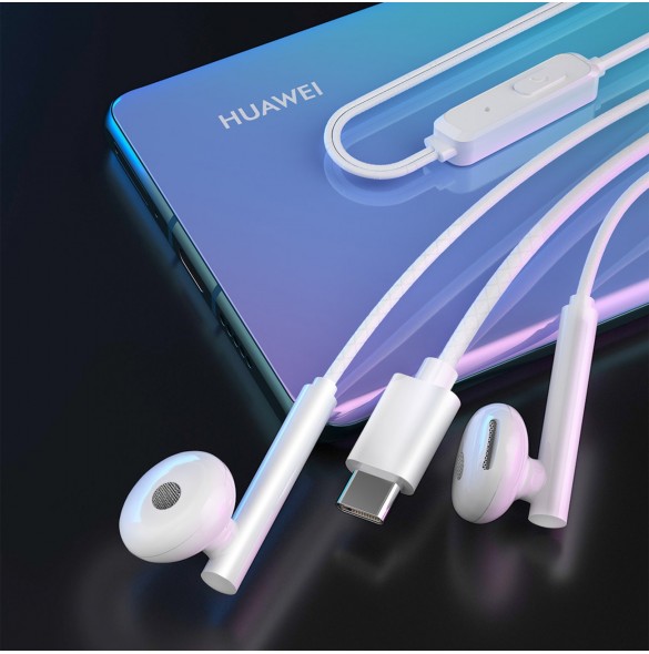 Dudao hörlurar med kabel USB Type C 1,2 m vit (X3B-W)