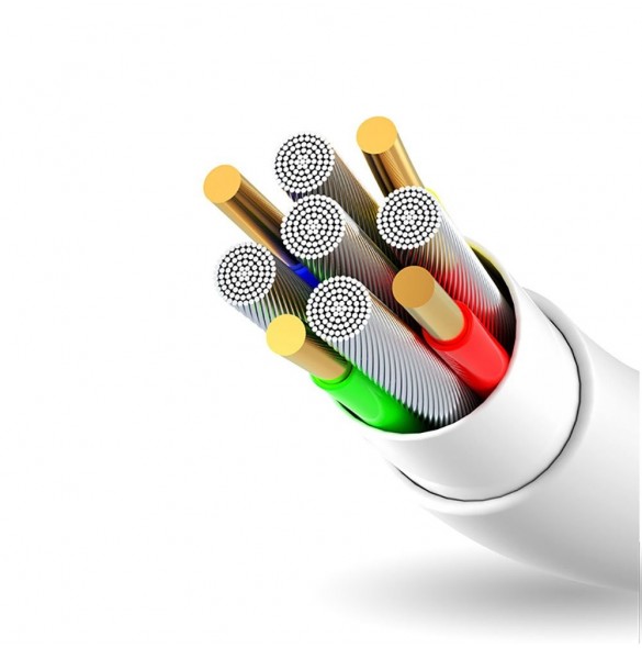 Dudao kabel USB / micro USB 3A kabel 1m vit (L1M vit)