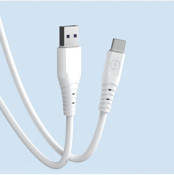 Dudao-kabel USB - USB Type C 6A-kabel 1 m vit (TGL3T)