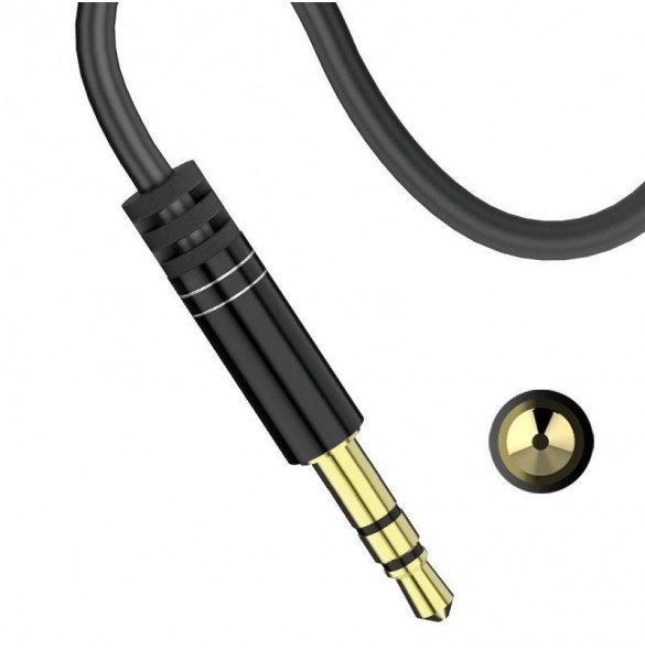 Dudao vinklad kabel AUX minijack 3,5 mm kabel 1 m vit (L11 vit)
