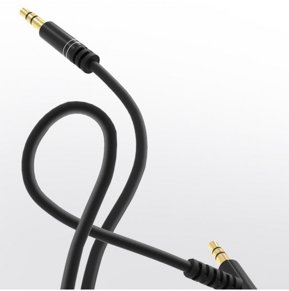 Dudao vinklad kabel AUX minijack 3,5 mm kabel 1 m vit (L11 vit)
