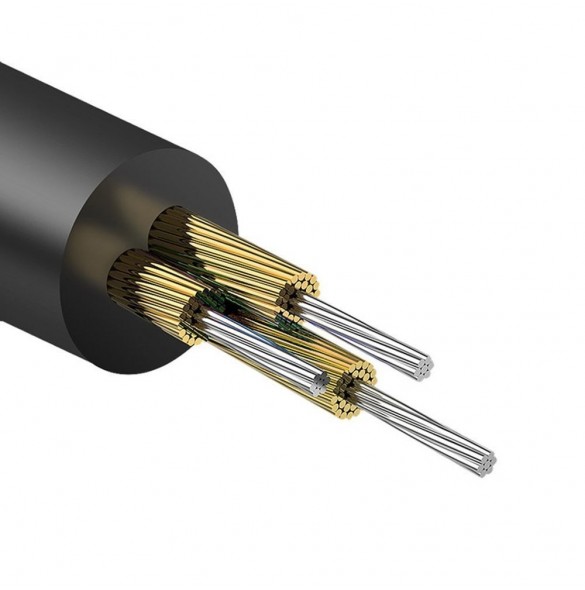 Dudao vinklad kabel AUX minijack 3,5 mm kabel 1 m vit (L11 vit)
