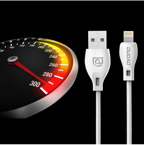 Dudao-kabel USB Typ C 2.1A 2m vit (L4T 2m vit)