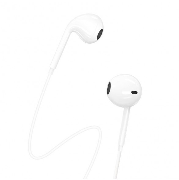 Dudao in-ear-hörlurar med USB Type-C-kontakt vit (X3C)