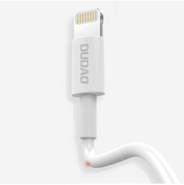 Dudao kabel USB / Lightning 3A 1m vit (L1L vit)