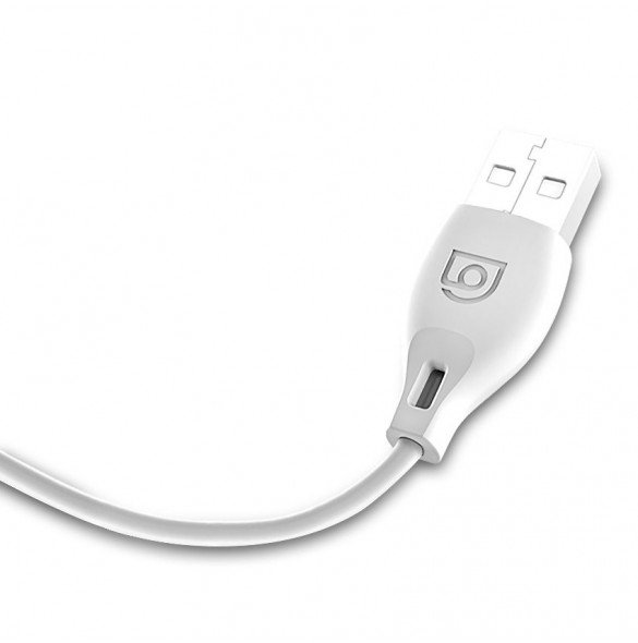 Dudao-kabel USB / Lightning 2.1A-kabel 2m vit (L4L 2m vit)