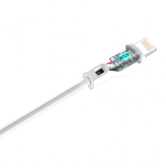 Dudao-kabel USB / Lightning 2.1A-kabel 2m vit (L4L 2m vit)
