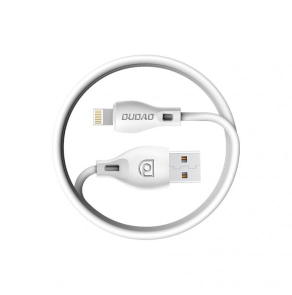 Dudao-kabel USB / Lightning 2.1A-kabel 2m vit (L4L 2m vit)