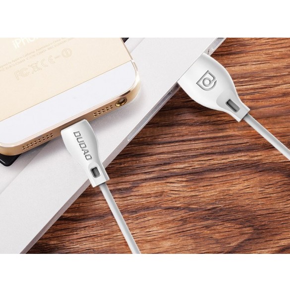 Dudao-kabel USB / Lightning 2.1A-kabel 2m vit (L4L 2m vit)