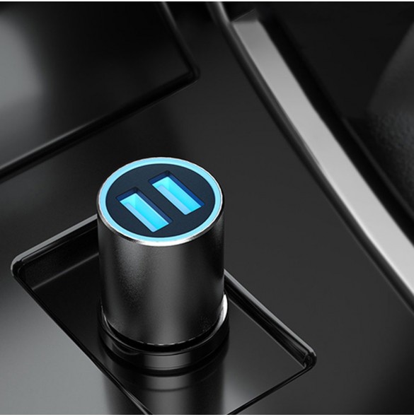 Dudao billaddare 2x USB 3.4A grå (R5s grå)