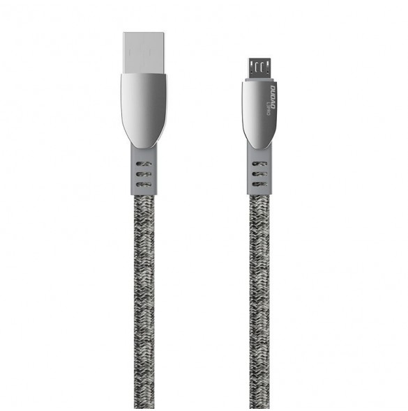 Dudao USB flätad kabel - micro USB 5 A 1 m grå (L3PROM grå)