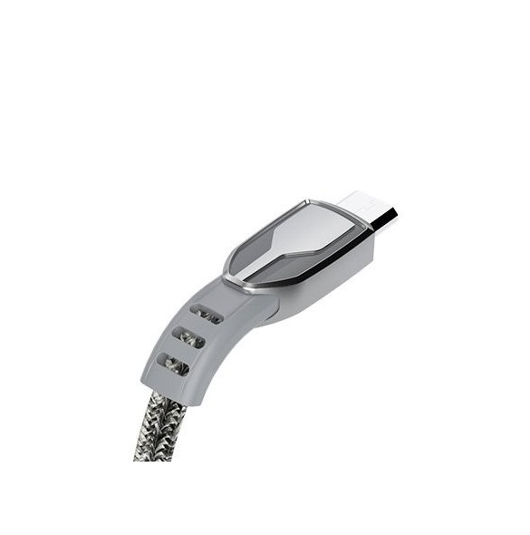 Dudao USB flätad kabel - micro USB 5 A 1 m grå (L3PROM grå)