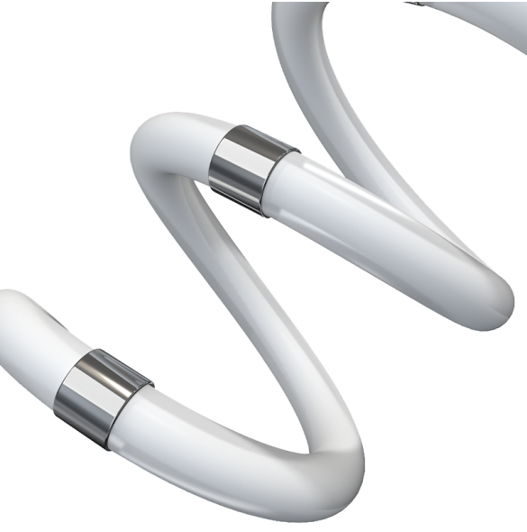 Dudao självorganiserande magnetkabel USB-kabel - micro USB 5 A 1 m grå (L1xsM ljusgrå)