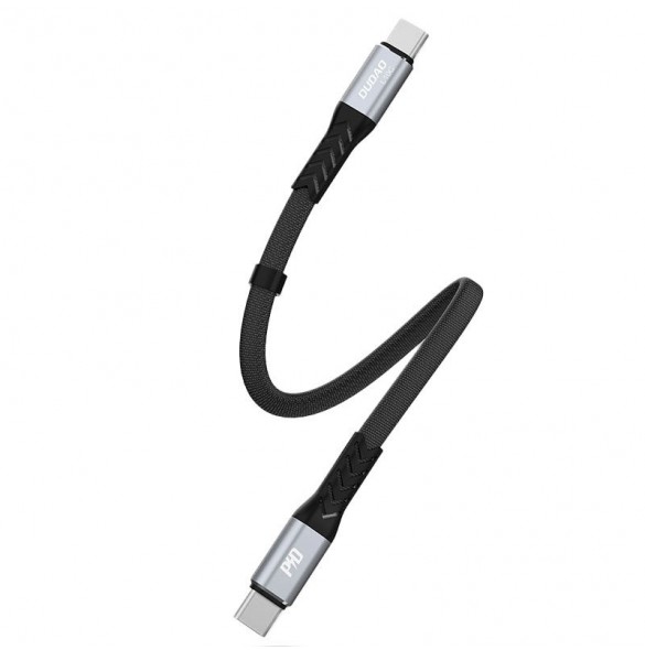 Dudao L10C-kabel USB Typ C - USB Typ C PD100W 0,23 m svart (L10C)