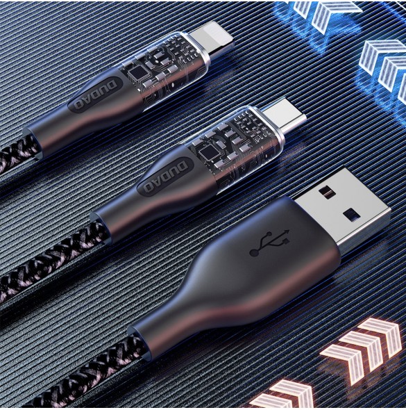 Snabbladdningskabel 120W 1m USB - USB-C Dudao L22T - grå