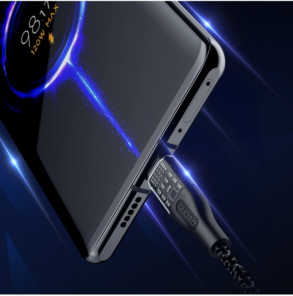 Snabbladdningskabel 120W 1m USB - USB-C Dudao L22T - grå