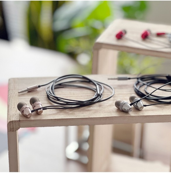 Dudao trådbundna in-ear hörlurar Headset med 3,5 mm miniuttag guld (X2Pro guld)