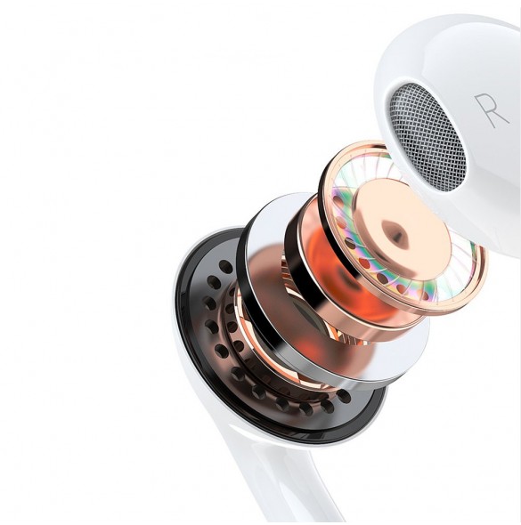 Dudao in-ear hörlurar med 3,5 mm minijack-kontakt vit (X14PRO)