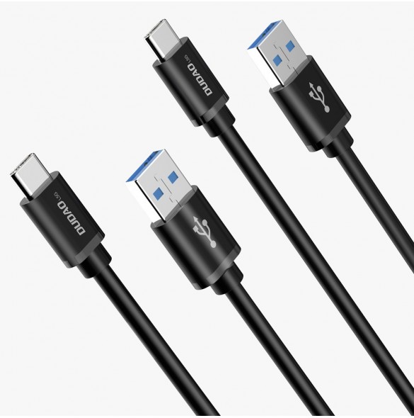 Dudao-kabel USB-kabel - USB Type C Super Fast Charge 1 m svart (L5G-Black)