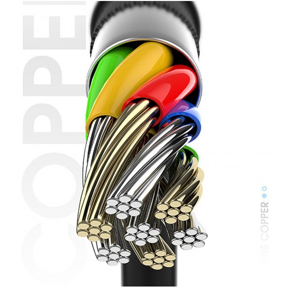 Dudao-kabel USB-kabel - USB Type C Super Fast Charge 1 m svart (L5G-Black)