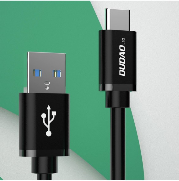 Dudao-kabel USB-kabel - USB Type C Super Fast Charge 1 m svart (L5G-Black)