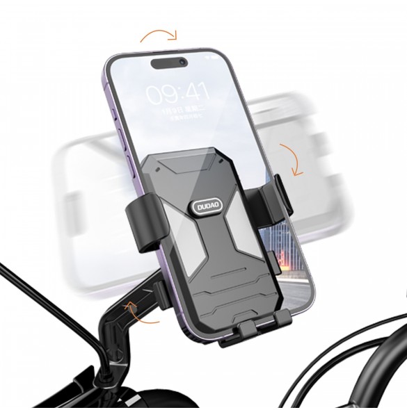Dudao F7C+ cykel / motorcykel telefonhållare - svart