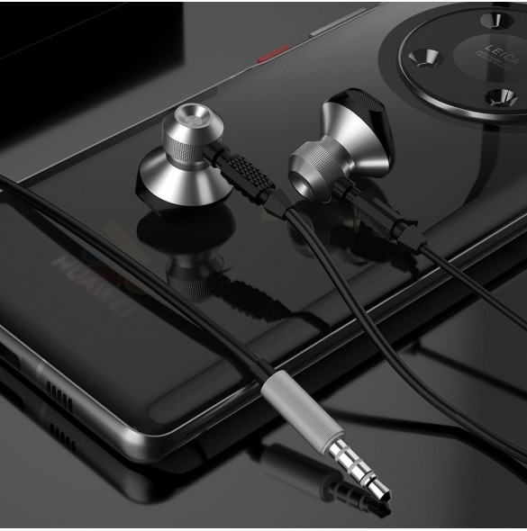 Dudao Metal Wired Earbuds 3,5 mm Mini Jack Grey (X2C-Gray)