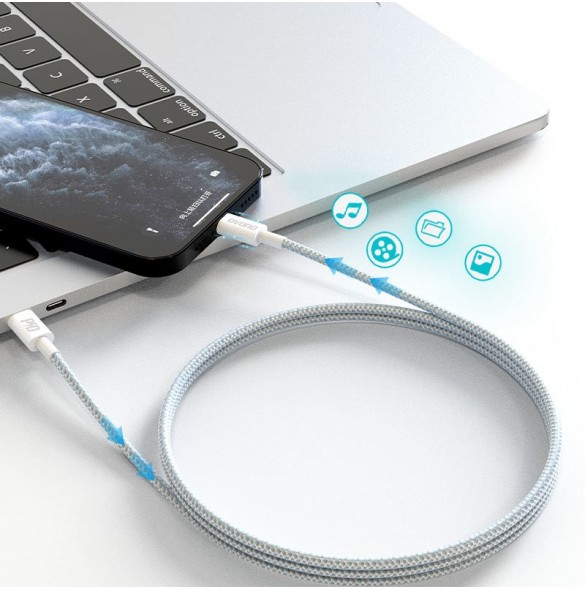 Dudao L6E kabel USB Typ C - Lightning PD 20W 1m vit (L6E)