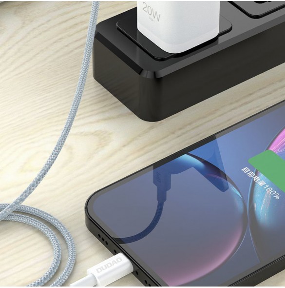 Dudao L6E kabel USB Typ C - Lightning PD 20W 1m vit (L6E)