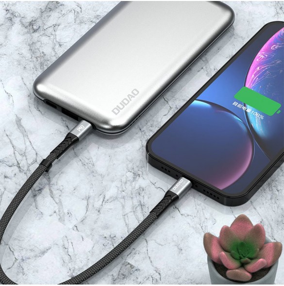 Dudao L10P-kabel USB Typ C - Lightning PD20W 0,23m svart (L10P)