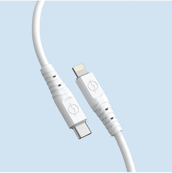Dudao-kabel, USB Typ C-kabel - Lightning 6A 65W PD vit (TGL3X)