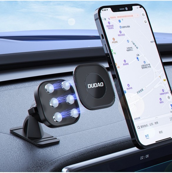Dudao magnetisk smartphone bilhållare svart (F6C)