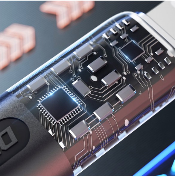 Snabbladdningskabel 120W 1m 3in1 USB - USB-C / microUSB / Lightning Dudao L22X - silver