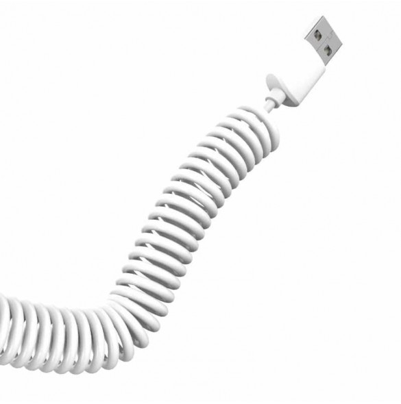 Dudao bilsatsladdare 2x USB 2.4A + kabel USB 3in1 Lightning / Typ C / micro USB-kabel vit (R7 vit)