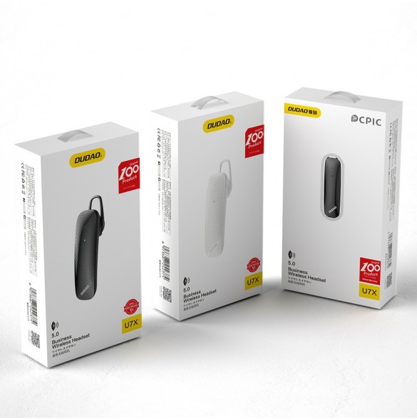 Dudao Headset trådlösa Bluetooth-hörlurar (U7X-White)