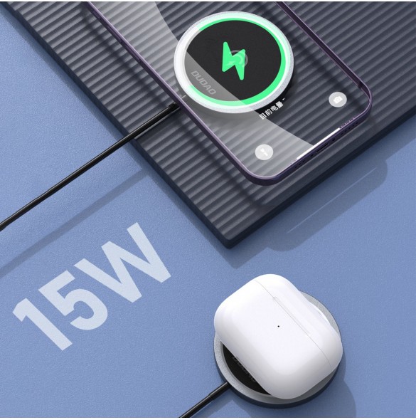 Dudao MagSafe 15W induktiv laddare - svart
