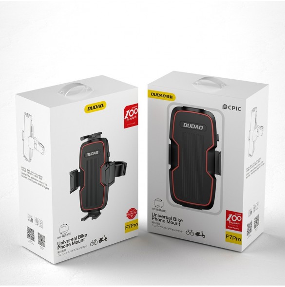 Dudao cykeltelefonhållare för styret svart (F7PRO)