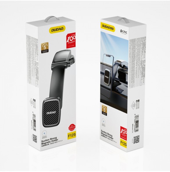 Dudao magnetisk biltelefonhållare svart (F12s)