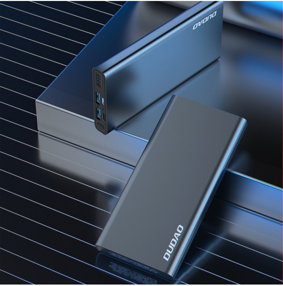 Dudao metall powerbank med LED-indikator 10000mAh silver (K5Pro)