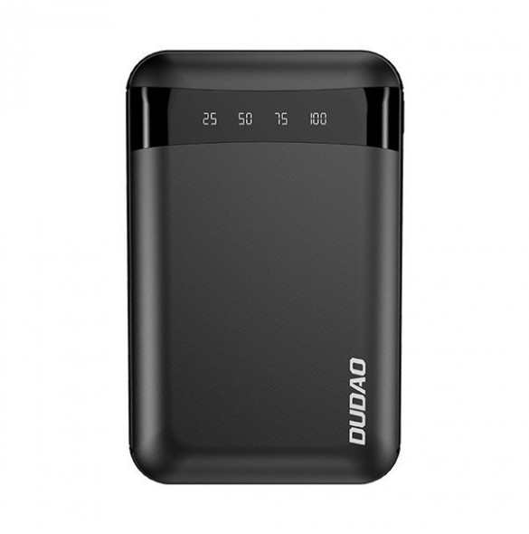 Dudao Portable 10000mAh USB Power Bank Svart (K3Pro mini)