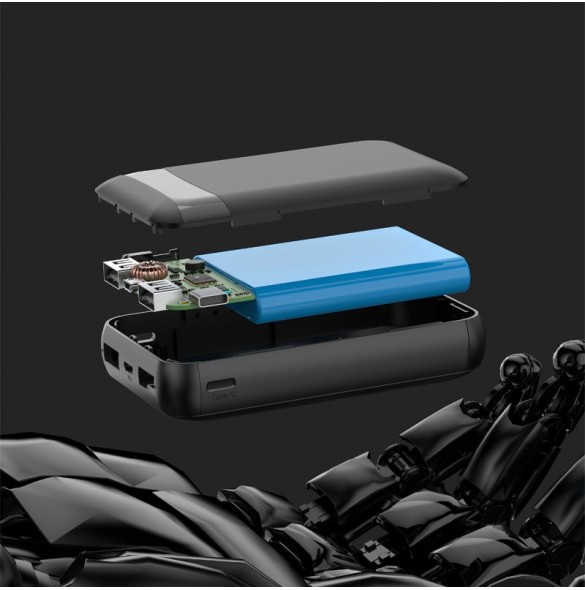 Dudao Portable USB Power Bank 10000mAh Vit (K3Pro mini)