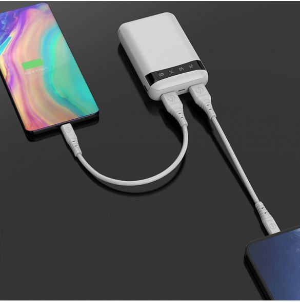 Dudao Portable USB Power Bank 10000mAh Vit (K3Pro mini)